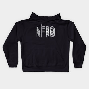 white nitro 3 Kids Hoodie